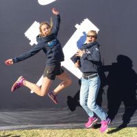 Amber Champagne (LEFT) at OFSAA with Robin Todd (RIGHT). image